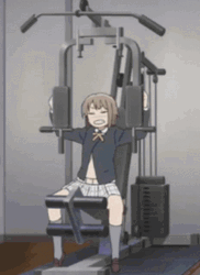 Weight Lifting Nijigasaki Kasumi Nakasu  GIF