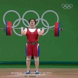 Weightlifting Kim Kuk Hyang GIF