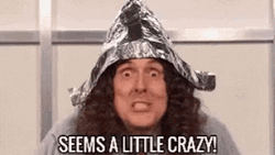 Weird Al Yankovic Tinfoil Hat GIF