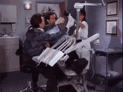 Weird Dentist Check Up Jerry Seinfeld GIF