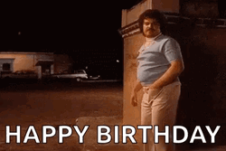 Weird Happy Birthday Stretch Round House GIF