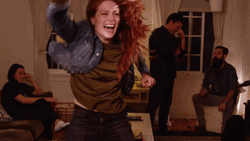 Weird Lady Bad Dancing GIF