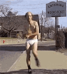 Weird Man In Underwear GIF