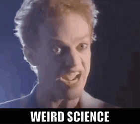 Weird Science Guy Saying Something GIF