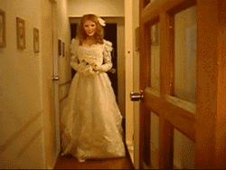 Weird Smiling Bride Scary Face GIF