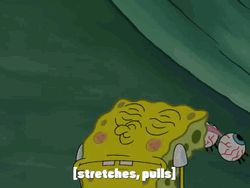 Weird Spongebob Face Pulls GIF