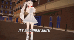 Weiss Schnee It's Combat Skirt GIF