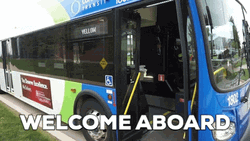 Welcome Aboard Bus  Ride GIF