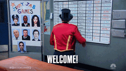 Welcome Aboard Charles Boyle Brooklyn  GIF