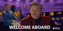 Welcome Aboard The Space Ship GIF