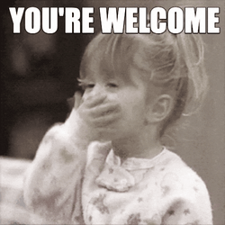 Welcome August Black And White You're Welcome GIF