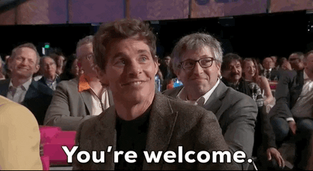 Welcome August James Marsden You're Welcome GIF