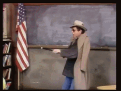 Welcome Back Kotter Approaching Beautiful Lady GIF