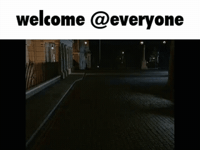 Welcome Everyone Sign With Street Image GIF