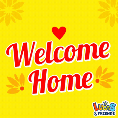 Welcome Home Sign With Heart GIF
