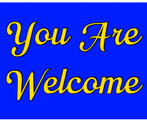 Welcome Sign In Pink Letters Sticker