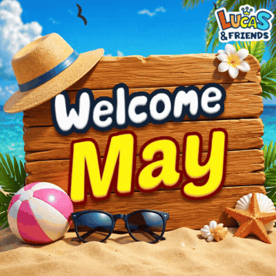 Welcome Sign With Beach Scene GIF