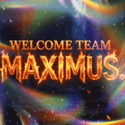 Welcome Team Maximus Sign With Flames GIF