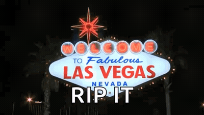 Welcome To Fabulous Las Vegas Sign At Night GIF