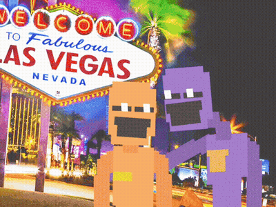 Welcome To Fabulous Las Vegas Sign Cartoon Characters GIF