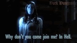 Welcome To Hell Ghost Appearing Dark Dungeon GIF