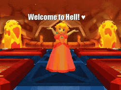 Welcome To Hell Princess Peach Super Mario GIF