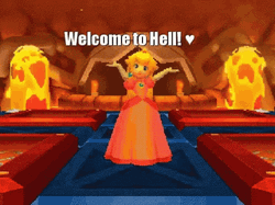 Welcome To Hell Princess Peach Super Mario GIF