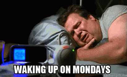 Welcome To Monday Crying Man Waking Up GIF