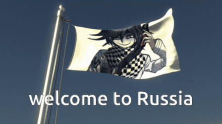 Welcome To Russia Kokichi Flag GIF