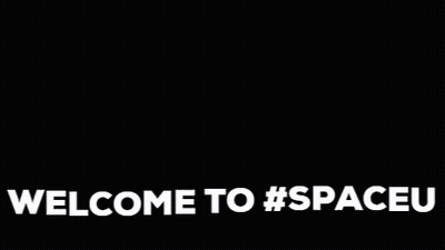 Welcome To #SpaceU Sign With Hand GIF