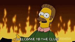 Welcome To The Club Simpsons GIF