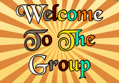 Welcome To The Group Sign GIF