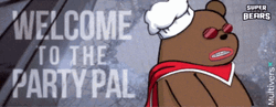 Welcome To The Party Pal Bear Meme GIF