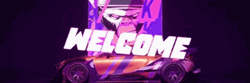 Welcome To The Party Pal Flickering Neon Sign GIF