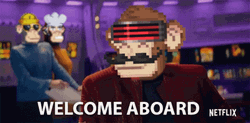 Welcome To The Party Pal Pixel Art GIF