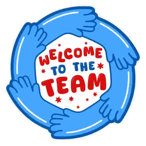 Welcome To The Team Sticker