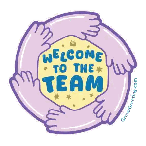 Welcome To The Team Sticker