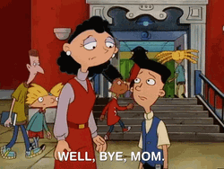 Well Bye Mom Hey Arnold GIF