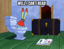 Well I Cant Read Mr Krabs And Plankton GIF
