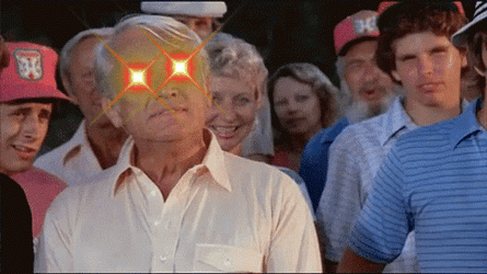 Well We're Waiting Judge Smails Laser Eyes GIF