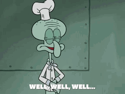Well Well Well Wicked Squidward GIF