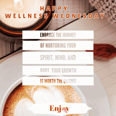 Wellness Wednesday Cup Of Coffee And Candle GIF