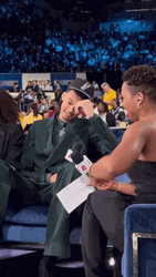 Wemby On A Bench GIF