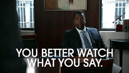 Wendell Pierce You Better Watch What You Say GIF