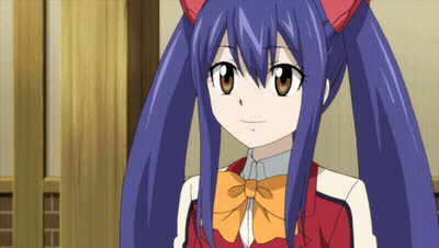 Wendy Fairy Tail Red Jacket Orange Bow Tie GIF