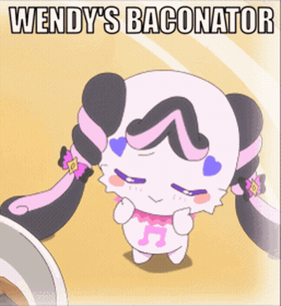 Wendy's Baconator With Panda GIF