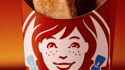 Wendy's Container With Logo GIF