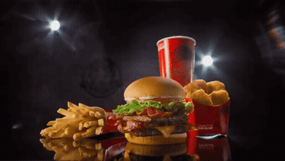 Wendy's Hamburger French Fries And Nuggets GIF
