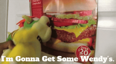 Wendy's Hamburger Saying I'm Gonna Get Some Wendy's GIF