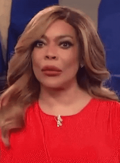 Wendy Williams In Red Dress And Necklace GIF